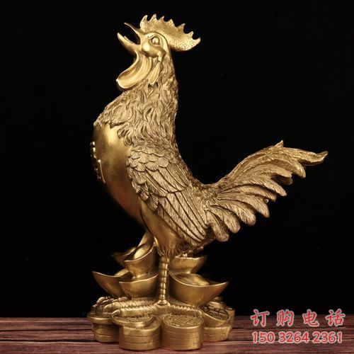 廣場雞銅雕廠家 青銅動(dòng)物銅雕