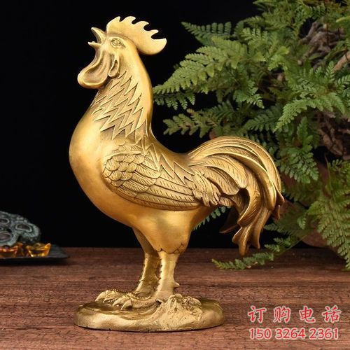 青銅公雞銅雕廠家 公園動(dòng)物銅雕