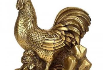 抽象公雞銅雕廠家 辦公室動(dòng)物銅雕