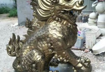 園林麒麟銅雕廠家 青銅動物銅雕