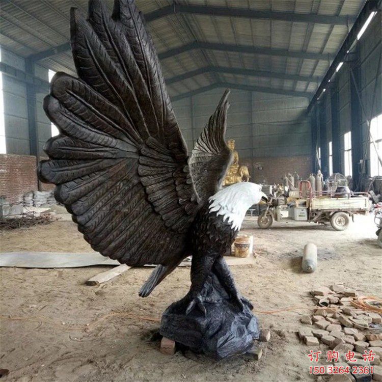 園林老鷹銅雕廠家 青銅動物銅雕