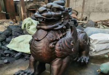 紫銅貔貅銅雕廠家 仿古動(dòng)物銅雕