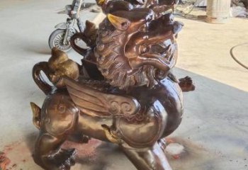 公園貔貅銅雕廠家 街頭動物銅雕