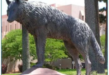 公園狼銅雕 仿古動物銅雕廠家