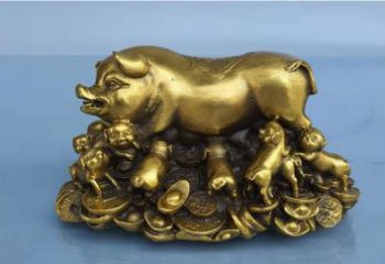 黃銅豬銅雕廠家 仿古動(dòng)物銅雕