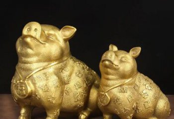 彩繪豬銅雕廠家 仿古動(dòng)物銅雕