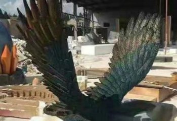 公園老鷹銅雕廠家 街頭動物銅雕