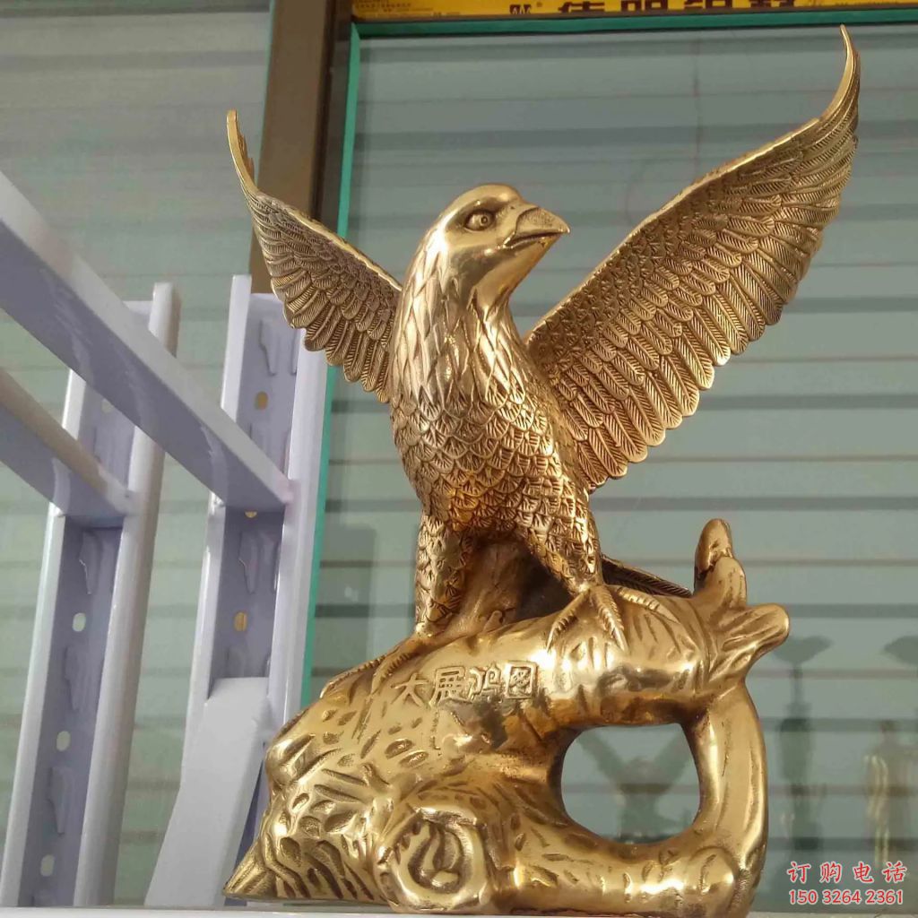 雄鷹銅雕廠家 抽象動(dòng)物銅雕
