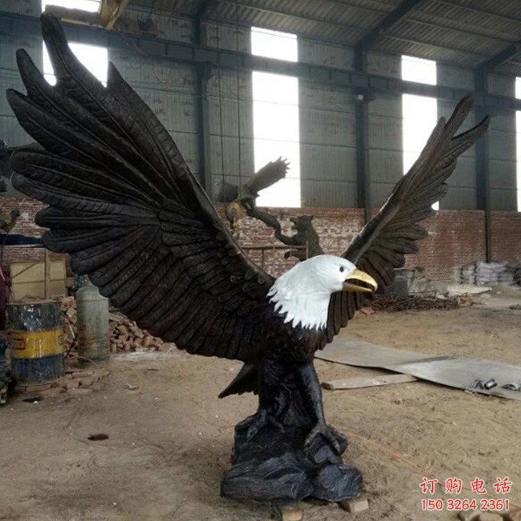 仿古大展宏圖銅雕廠家 彩繪動物銅雕