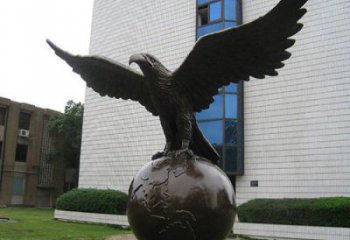 公園大展宏圖銅雕廠家 街頭動物銅雕
