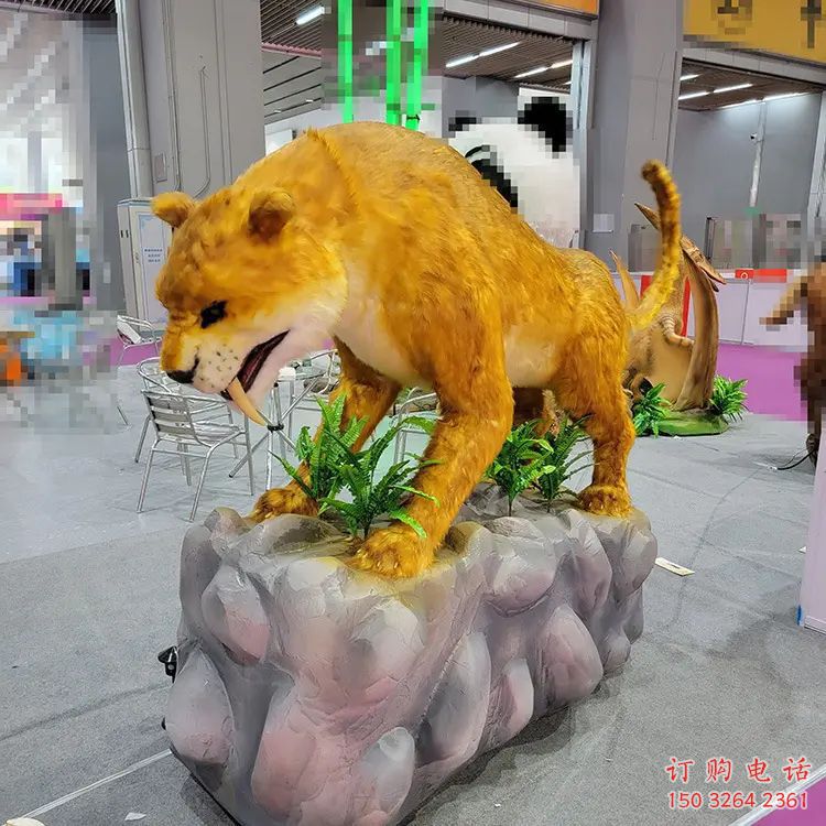 廣場劍齒虎銅雕廠家 青銅動物銅雕