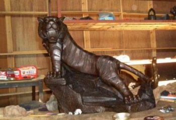 城市老虎銅雕廠家 黃銅動物銅雕