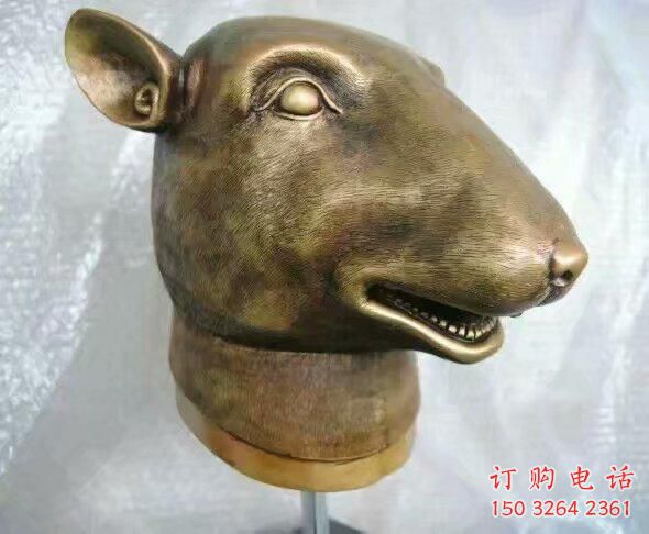 仿古十二生肖銅雕廠家 彩繪動物銅雕