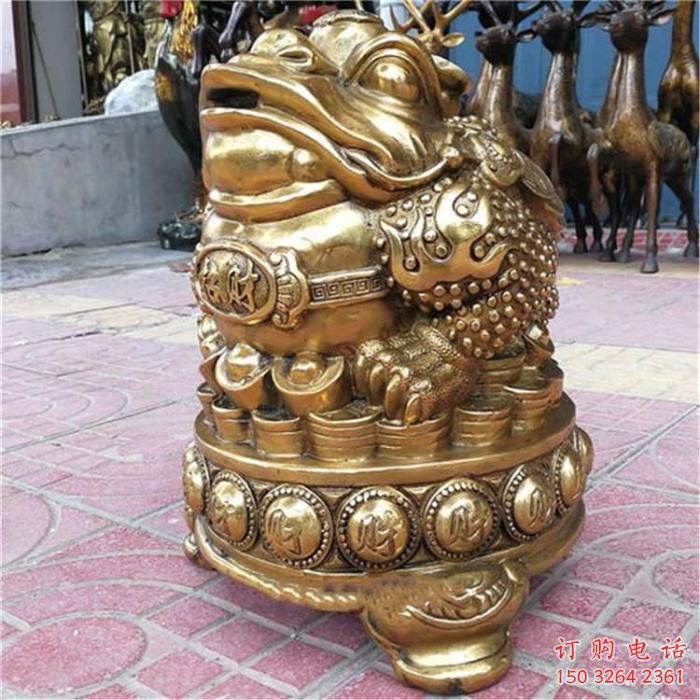 街頭金蟬銅雕廠家 城市動物銅雕