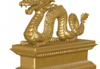 青銅飛龍銅雕廠家 公園動物銅雕