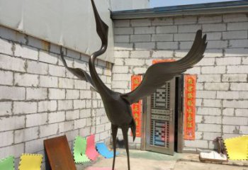 園林鶴銅雕廠家 青銅動(dòng)物銅雕