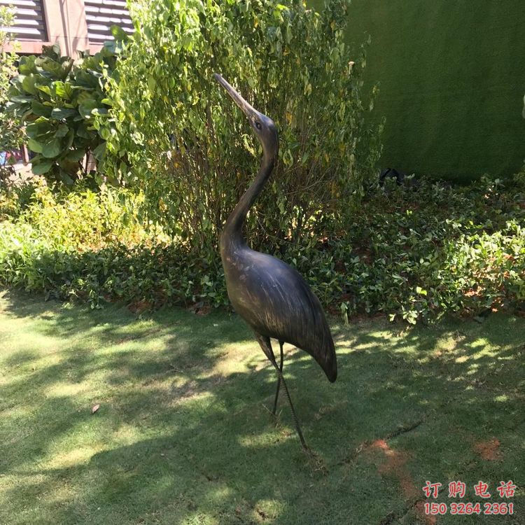 丹頂鶴銅雕 抽象動(dòng)物銅雕