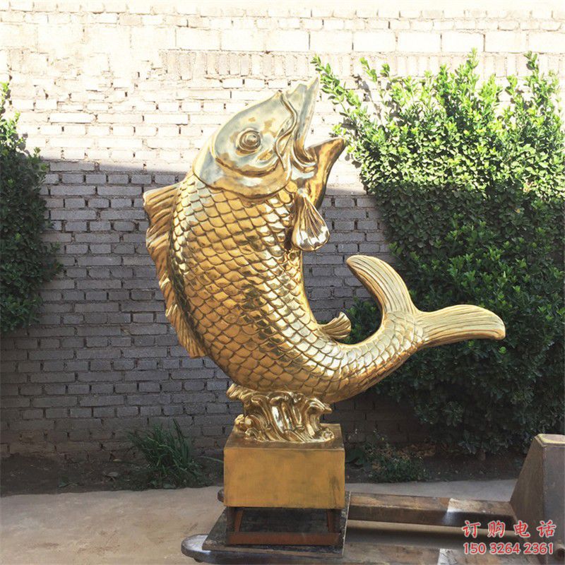 園林鯉魚銅雕廠家 青銅動物銅雕