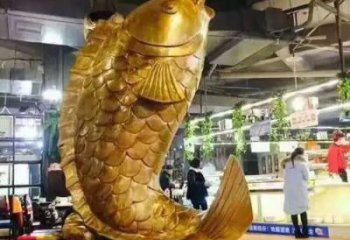 青銅鯉魚銅雕廠家 公園動(dòng)物銅雕