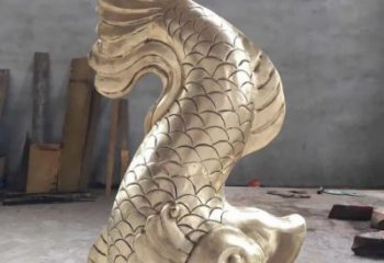 公園鯉魚銅雕廠家 街頭動(dòng)物銅雕