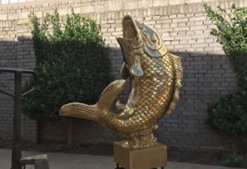 黃銅金魚銅雕廠家 仿古動(dòng)物銅雕