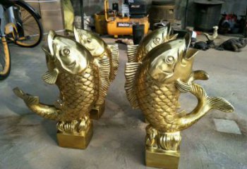 城市金魚銅雕廠家 黃銅動(dòng)物銅雕