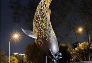 公園鯨魚銅雕廠家 街頭動物銅雕