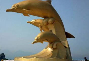 海豚銅雕廠家 抽象動(dòng)物銅雕