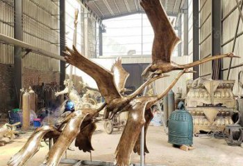 黃銅鴻雁銅雕廠家 仿古動(dòng)物銅雕