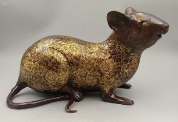 廣場老鼠銅雕廠家 青銅動物銅雕