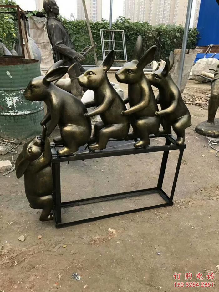 仿古老鼠銅雕廠家 彩繪動物銅雕