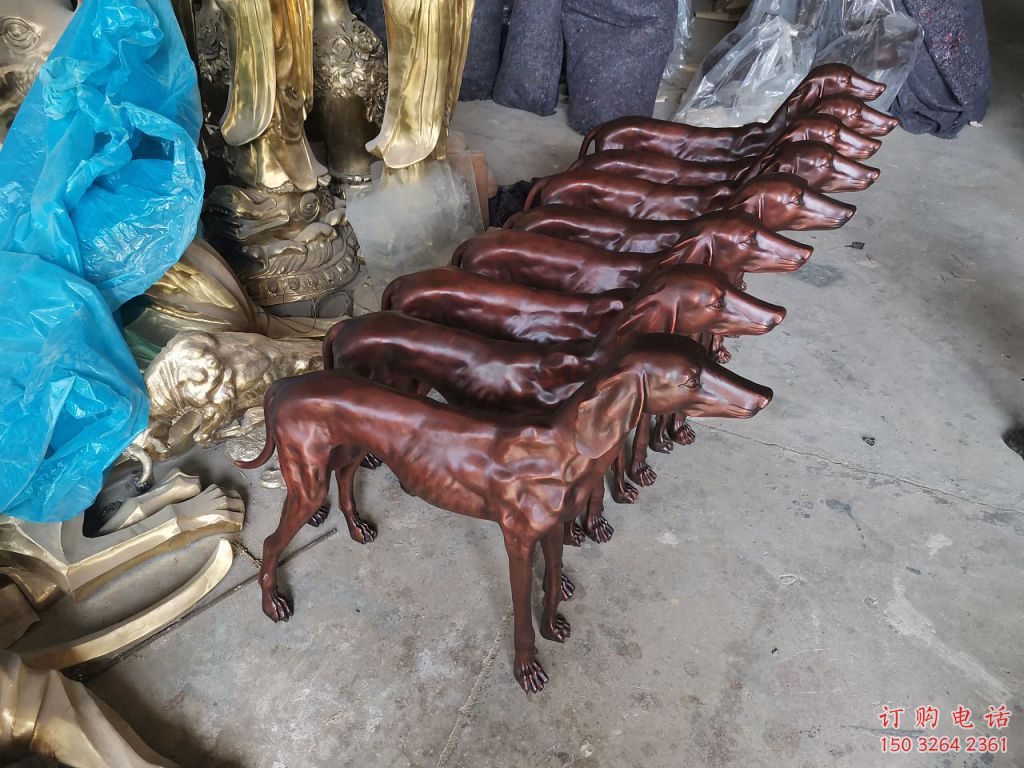 街頭狗銅雕廠家 城市動(dòng)物銅雕