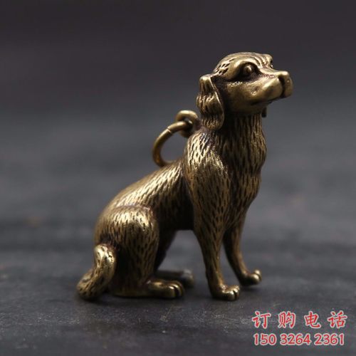抽象小狗銅雕廠家 辦公室動(dòng)物銅雕