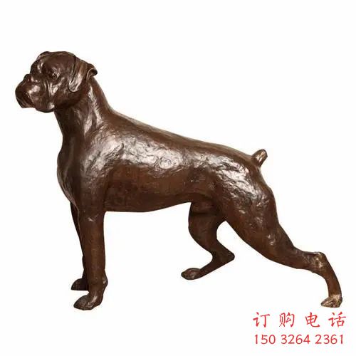 廣場(chǎng)小狗銅雕廠家 青銅動(dòng)物銅雕