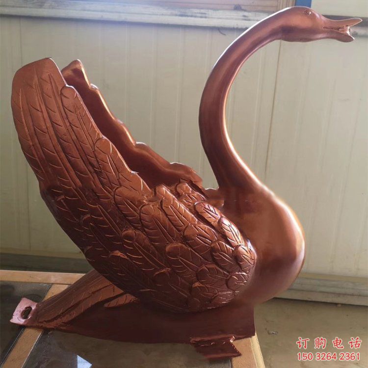 廣場天鵝銅雕廠家 青銅動物銅雕