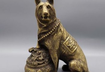 別墅小狗銅雕廠家 公園動(dòng)物銅雕
