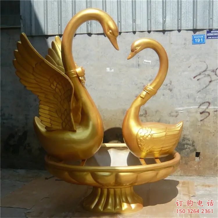 公園天鵝銅雕廠家 街頭動(dòng)物銅雕