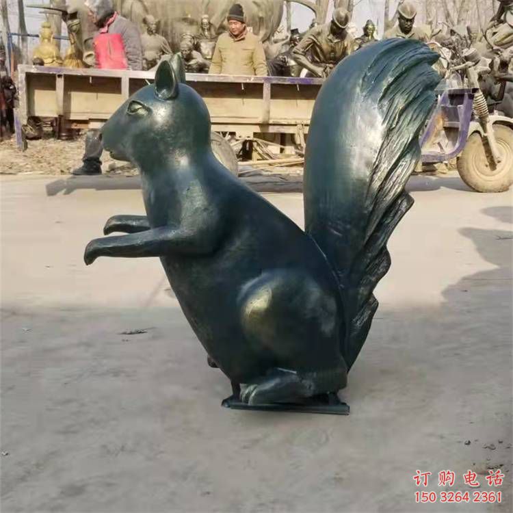 廣場松鼠銅雕廠家 青銅動物銅雕