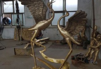 廣場鴕鳥銅雕廠家 青銅動物銅雕
