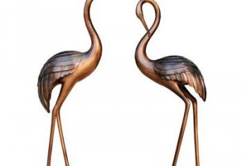 鴕鳥銅雕廠家 抽象動物銅雕