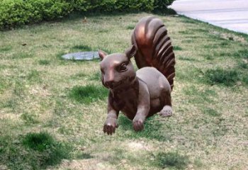 別墅松鼠銅雕廠家 公園動(dòng)物銅雕