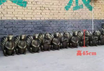 黃銅松鼠銅雕廠家 仿古動(dòng)物銅雕