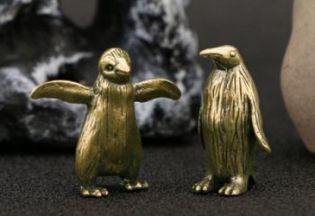 別墅企鵝銅雕廠家 公園動物銅雕