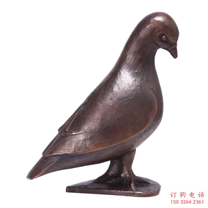 別墅鴿子銅雕廠家 公園動(dòng)物銅雕
