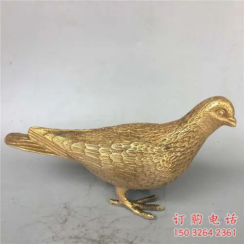 黃銅鴿子銅雕廠家 仿古動物銅雕