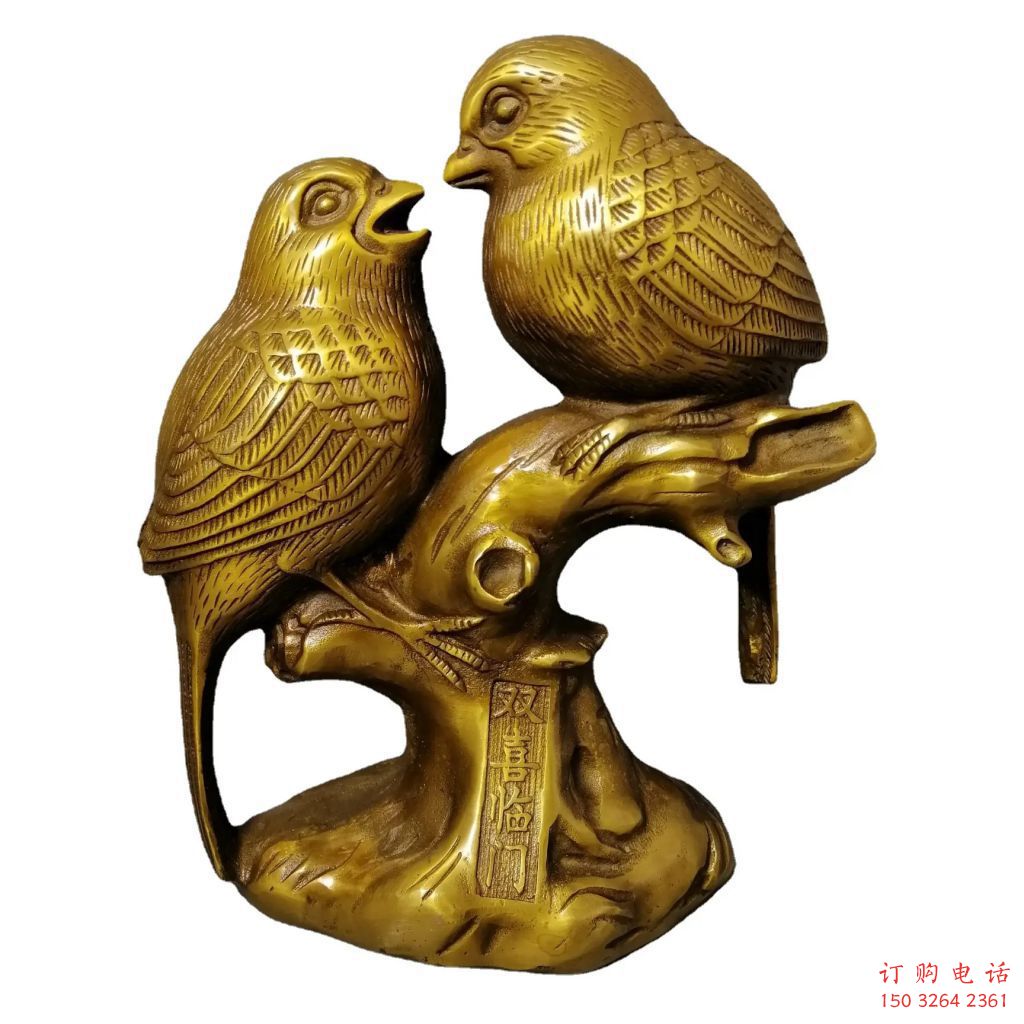 青銅喜鵲銅雕廠(chǎng)家 公園動(dòng)物銅雕