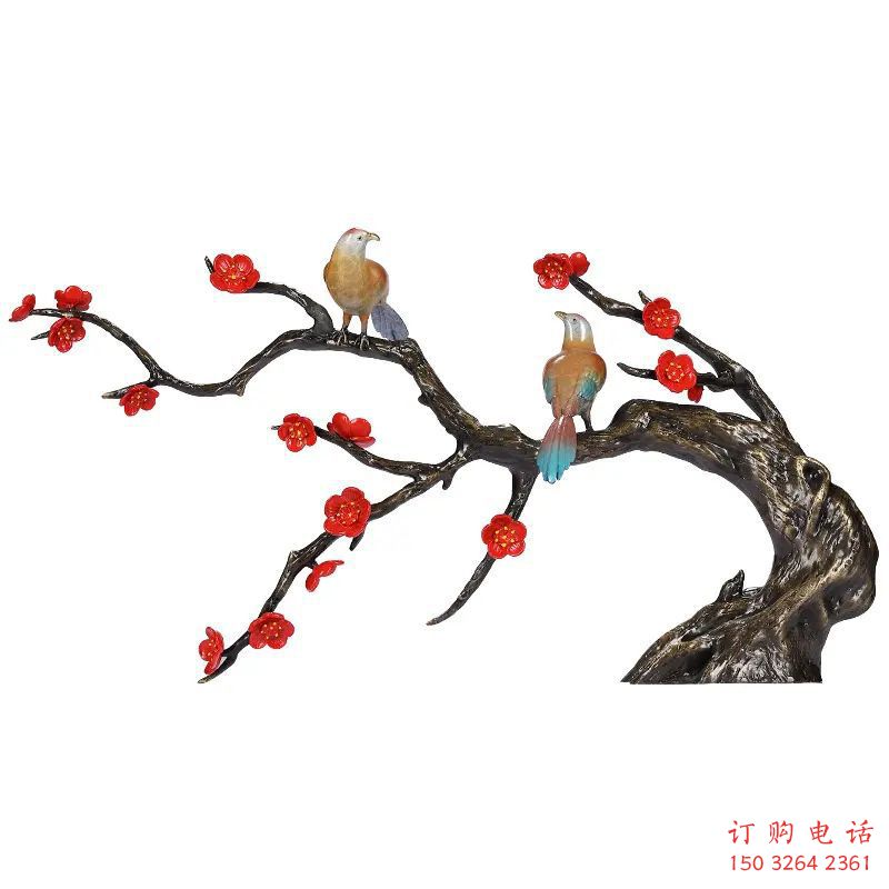 別墅喜鵲銅雕廠家 公園動物銅雕