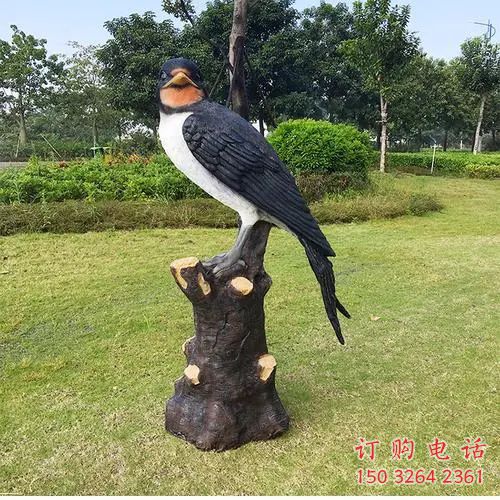 抽象喜鵲銅雕廠家 辦公室動(dòng)物銅雕