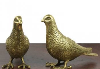 青銅鴿子銅雕廠家 公園動物銅雕