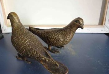 鴿子銅雕廠家 抽象動物銅雕